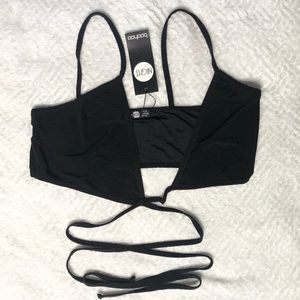 Boohoo Triangle Multi Strap Tie Bralet
